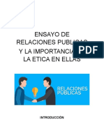 Ensayo de Relaciones Publicas