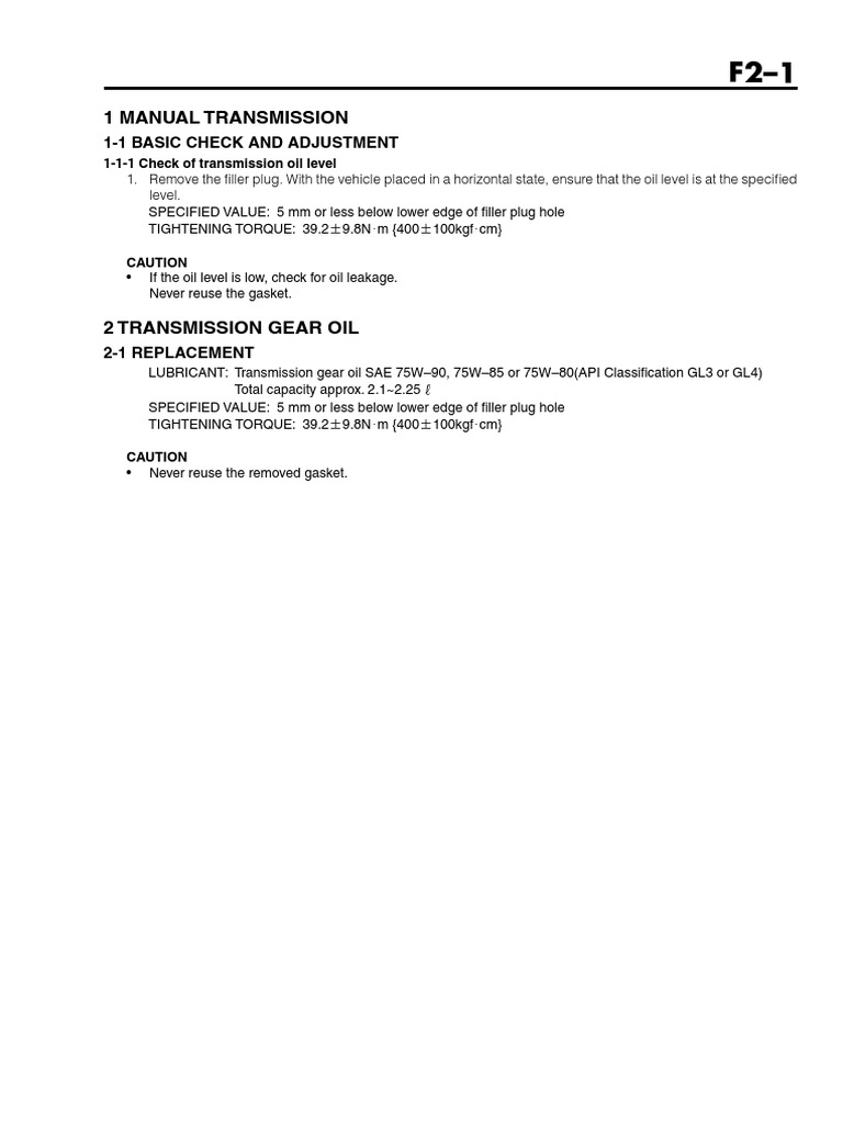 Manual Transmission | PDF | Manual Transmission | Gear