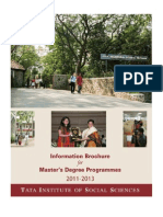 tata institute of social sciences prospectus 2011-2013