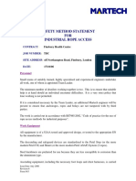 Safety Method Statement FOR Industrial Rope Access: Contract Job Number Site Address Date