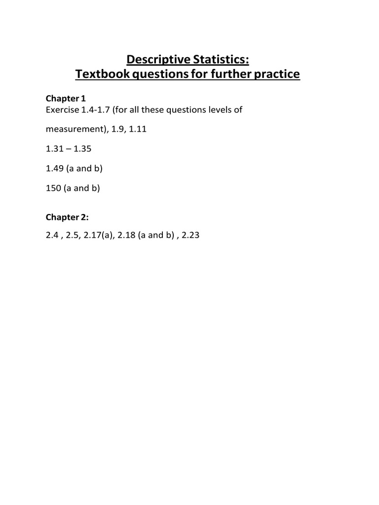 Ch1 and ch2 textbook questions pdf