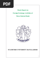 Foreign Exchange Activities of Three Selected Bank
