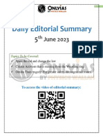OnlyIAS 05 June 2023 Daily Editorial Summary English