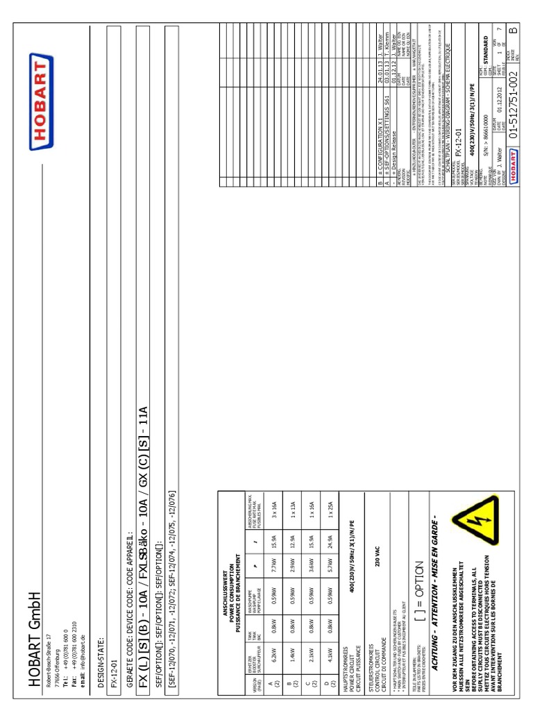 Scheda Di Controllo Hobart 00-328670 Per Lavastoviglie Serie LX40 – Nuova, Made In USA