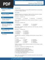 Adverbs of Place Exercises