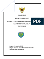 Sambutan Bupati Karang Taruna