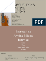 Sem Finals Pagsusuri NG Awiting Pilipino Group 1 PDF