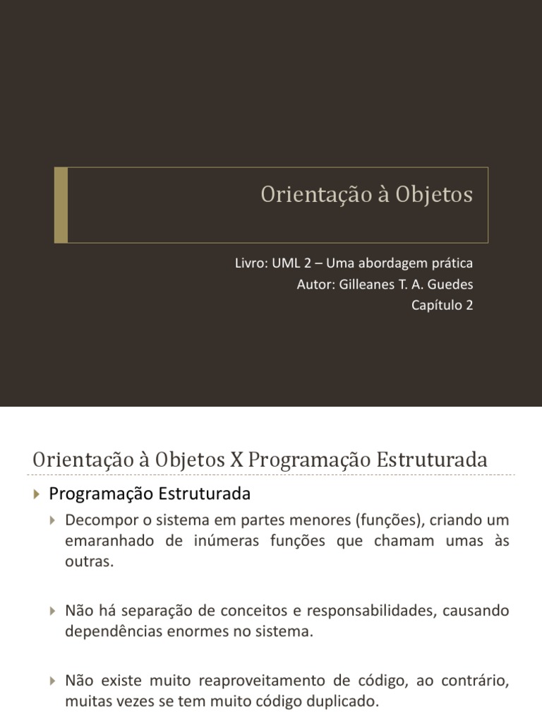 Orientação À Objetos | PDF | Classe (programação de computadores ...