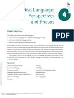 Language, Literacy and Early Childhood Education 3... - (4 Oral Language Perspectives and Phases) Chapter 2