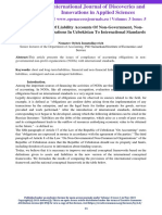 Adjustment of Liability Accounts of Non-Government, Non-Commercial Organizations in Uzbekistan To International Standards