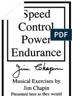 Speed Control Power and Endurance Booklet