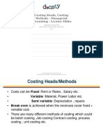 Docsity Costing Heads Costing Methods Managerial Accounting Lecture Slides