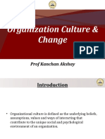 Organization Culture & Change