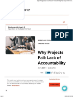 Why Projects Fail Lack of Accountability