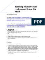 C++ Programming From Problem Analysis To Program Design 8th Edition Malik Solutions Manual 1