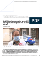 Antihistamínicos Contra La Covid 19 Médicos de Yepes Toledo Dan