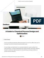 A Guide To Chemical Process Design and Optimization