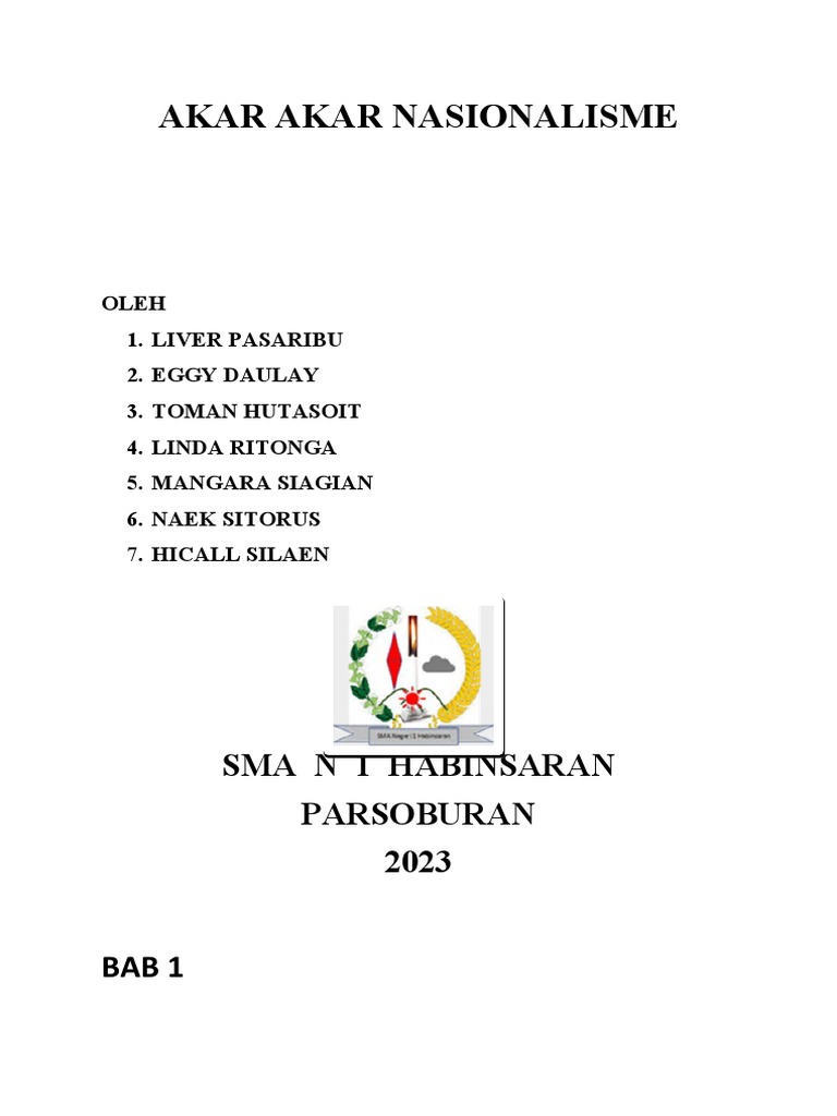 contoh soal essay tentang akar akar nasionalisme di indonesia