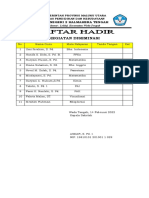 Daftar Hadir Diseminasi