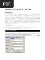 Microsoft Project Tutorial