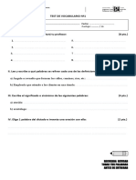 Test 1 - Vocabulario