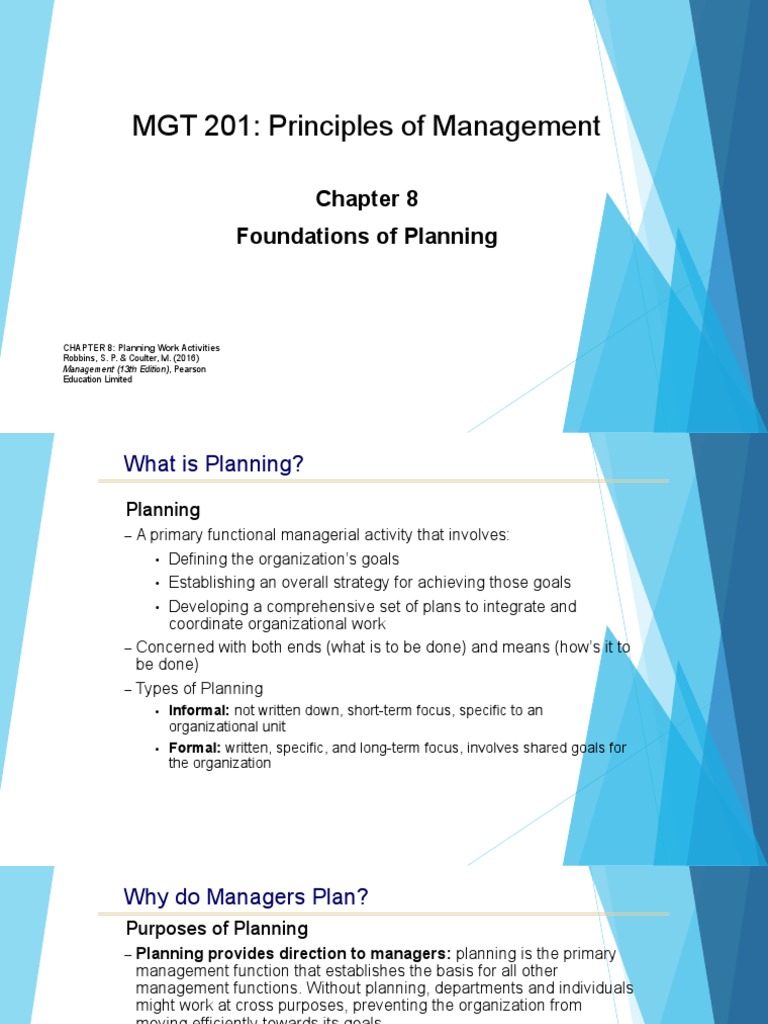 MGT CH8 Planning Work Activities PDF