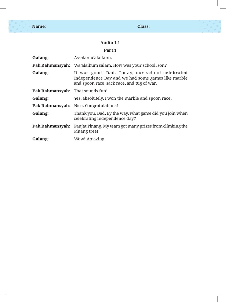 English For Nusantara Worksheet Kelas 8 Pdf
