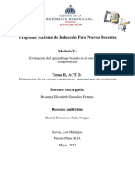 Cuadro Con Técnicas, Instrumentos de Evaluación