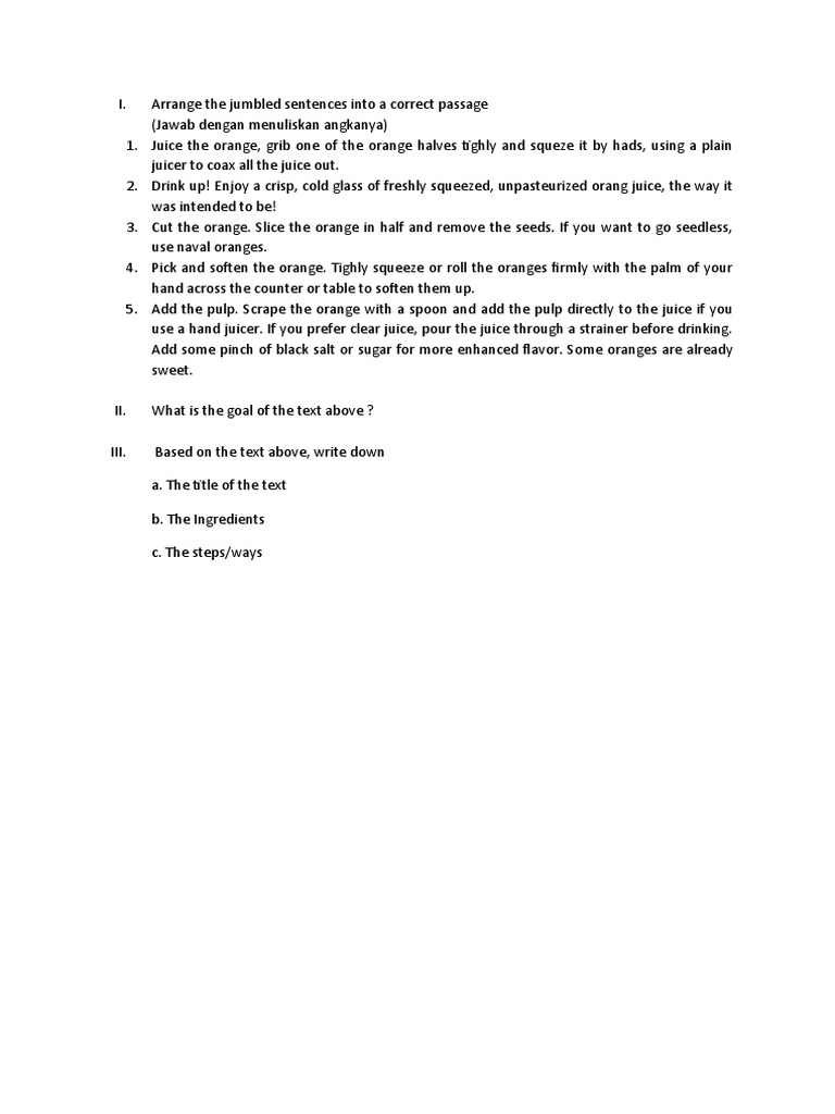 Latihan Text Procedure Pdf