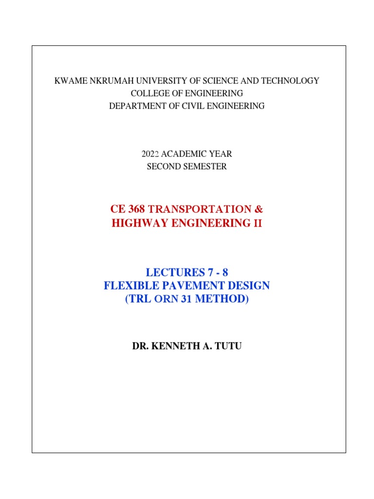 Flexible Pavement Design Methods Overview | PDF | Road Surface | Road