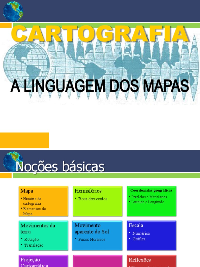 A Linguagem Dos Mapas | PDF | Terra | Cartografia