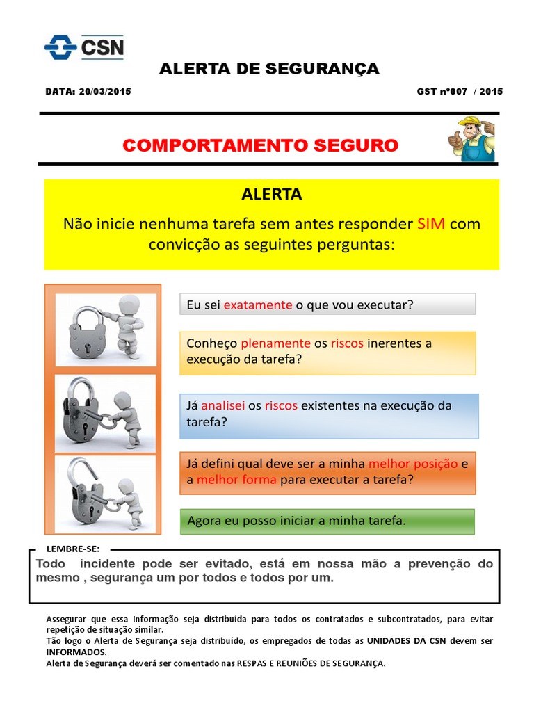 Alerta de Segurança: Prevenção e Procedimentos | PDF