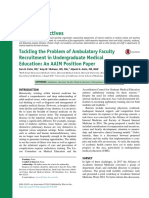 Tackling The Problem of Ambulatory Faculty Recruit