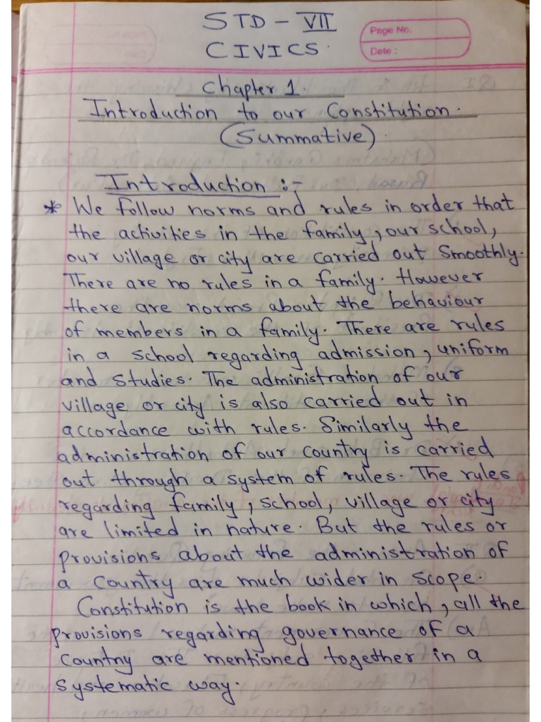 Class 7 Ka English Chapter 1