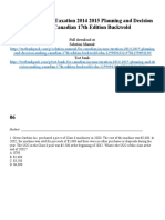 Canadian Income Taxation 2014 2015 Planning and Decision Making Canadian 17th Edition Buckwold Test Bank 1