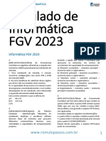 Simulado de Informatica FGV 2023