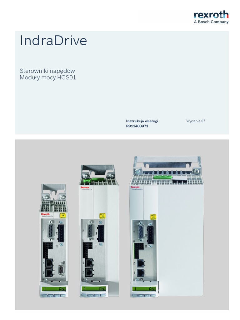 Indradrive: Sterowniki Napędów Moduły Mocy Hcs01 | PDF