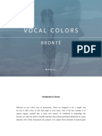 Vocal Colors Bronte Manual