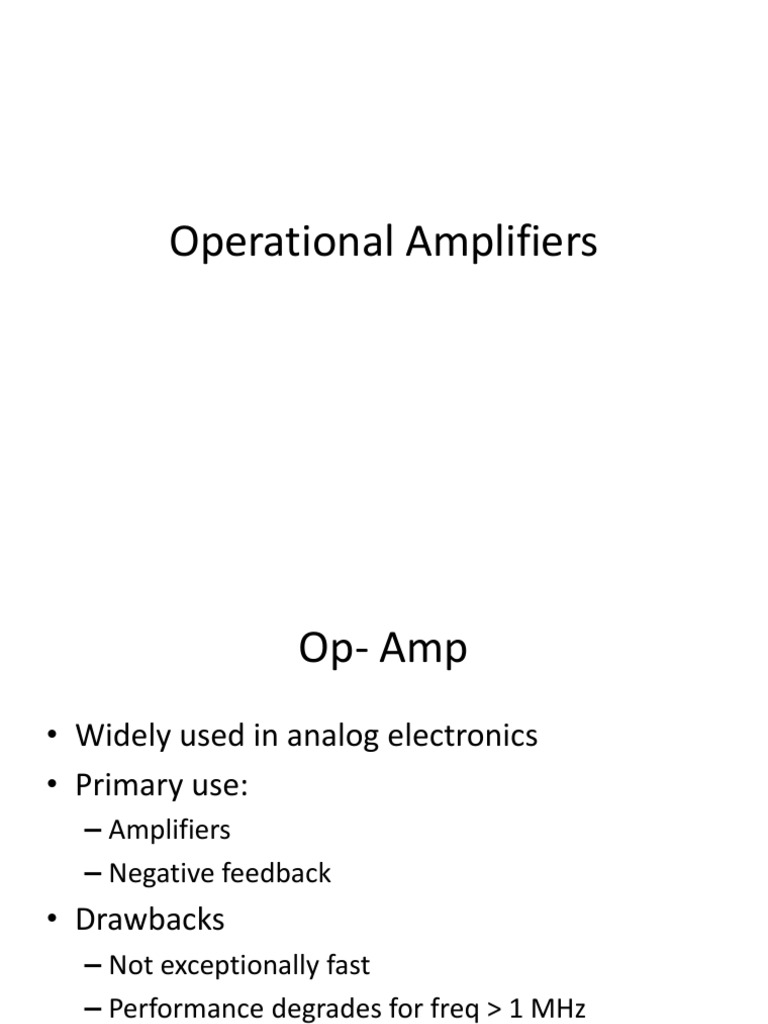 Operational Amplifiers Circuit Diagram