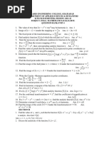 Question Bank - Unit 4 - Mathematics II