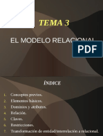 TEMA 3. Modelo Relacional