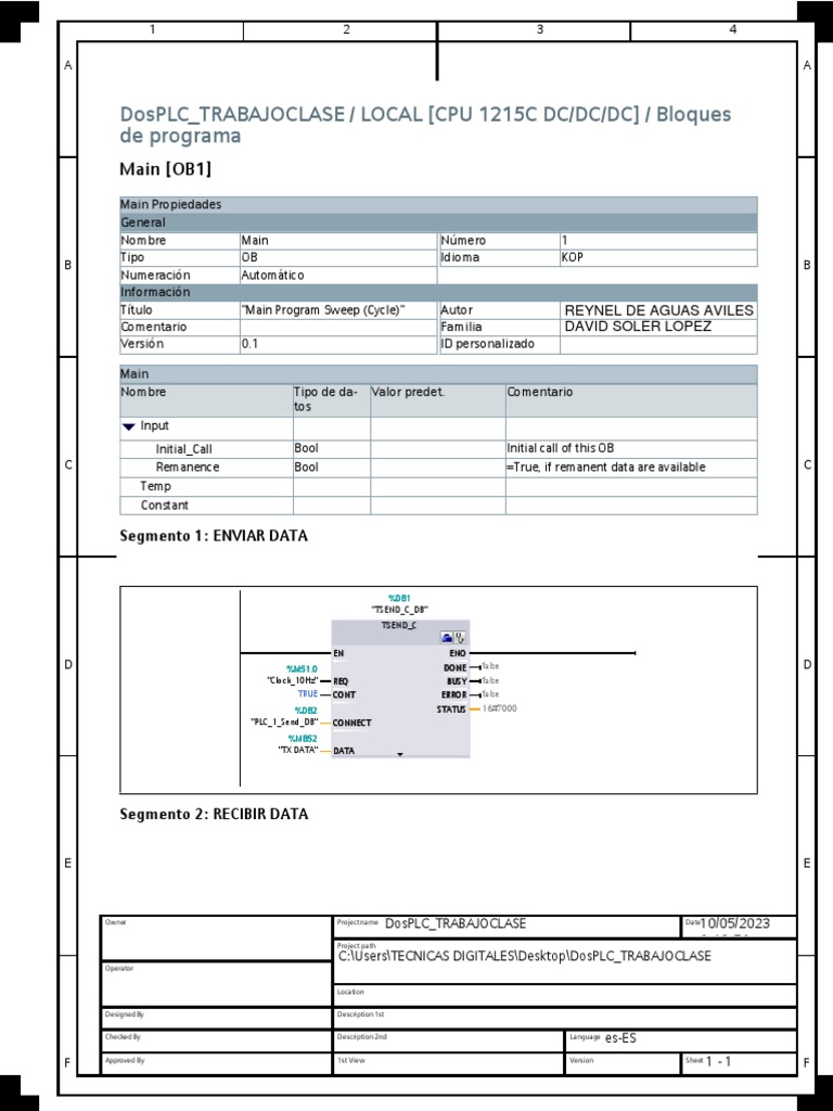 PLC Program Blocks Overview | PDF