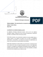 Ficha de cátedra. CHAIRO. Una aproximación al concepto de institución