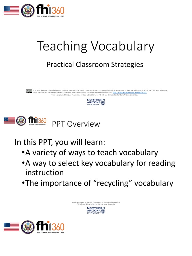 Teaching Vocabulary PDF
