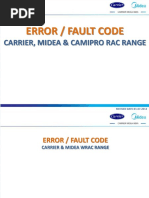 Error Code - Carrier, Midea & Camipro Rac Range-010714