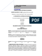 Decreto No. 01-2007, Reglamento de Áreas Protegidas de Nicaragua.