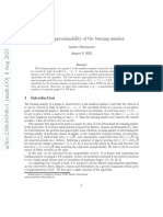 On The Approximability of The Burning Number: Anders Martinsson August 9, 2023