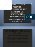 Ley de Titulos Valores PDF