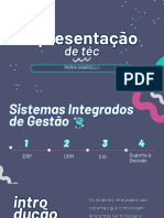 Apresentação Sistemas Integrados À Gestão