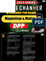 Game Changer DPP - Magnetism & Matter